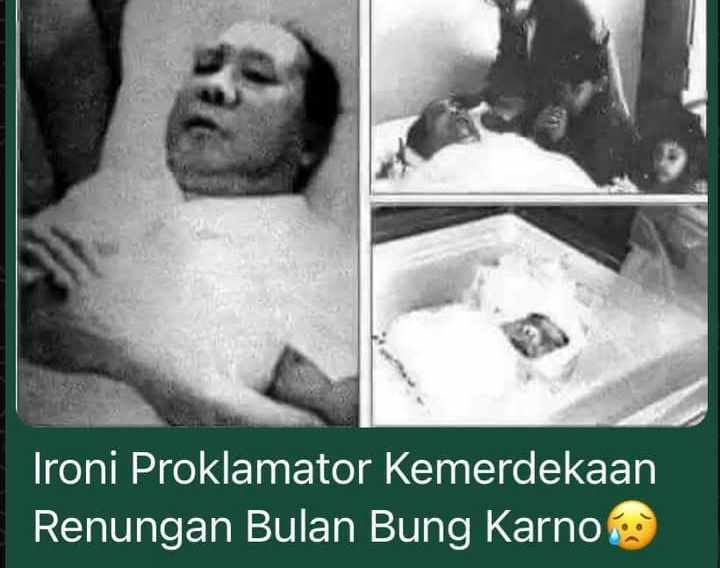 Foto: Saat Bung Karno jatuh sakit dan saat Bung Karno wafat/MARHARNIST.