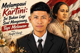 Ilustrasi Gambar tentang "Melampaui Kartini: Ini Bukan Lagi Soal Mengenang, Tapi Melawan" karya Noufal Hanif (Desain AI)/MARHAENIST.